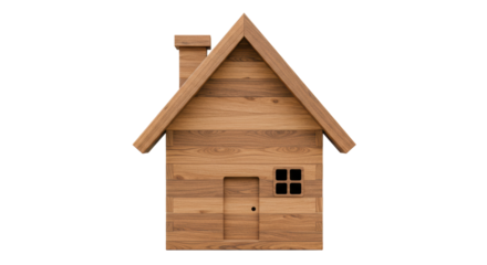 Isolated Wooden House