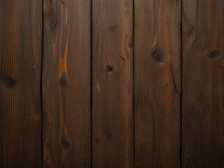 Obraz premium Rustic Brown Wood Grain with Deep Grooves