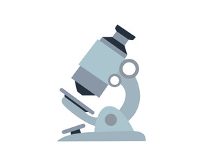 Microscope science vector illustration emoji symbol sign icon flat design