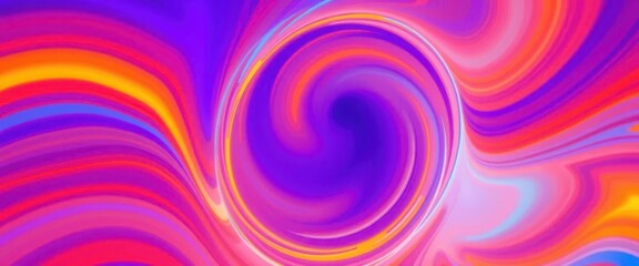 Fototapeta premium Abstract swirling blue circle on bright background, vibrant and dynamic, paint, motion, shiny