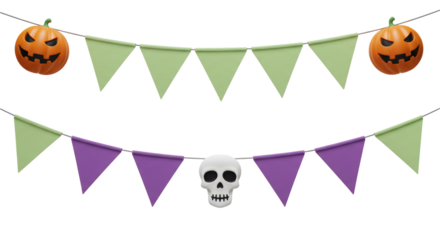 Isolated Halloween Ornaments