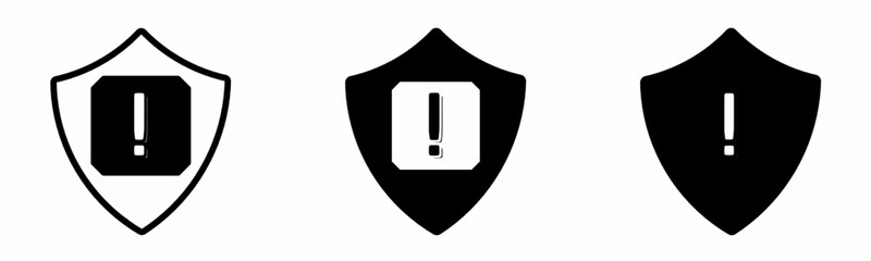 Caution sign icon on white background. Vector logo caution sign illustration.