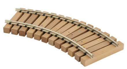 Isolated Wooden Railway Track
