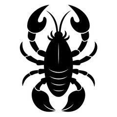Black scorpion vector illustration zodiac sign animal clip art arachnid silhouette tattoo design graphic art 100 isolated on transparent background