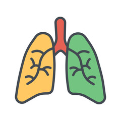 Lungs Icon Design