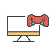 Gaming Monitor Icon Design