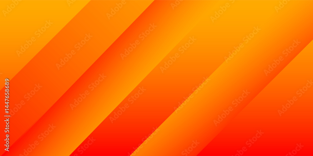 Poster abstract gradient orange with stripe background vector