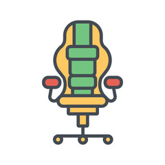 Gaming Chair Icon Design