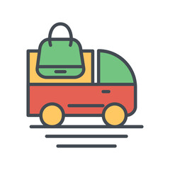 Fototapeta premium Free Delivery Icon Design