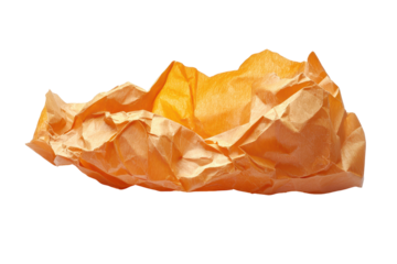 Crumpled paper image perfect for transparent design and presentation use