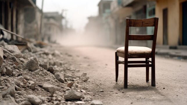 A solitary hammock swings between coconut trees on a sandy beach, overlooking vibrant boats, embodying tropical leisure and relaxation.