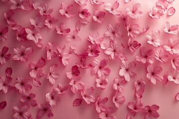 Delicate Pink Cherry Blossoms: A Serene Floral Arrangement