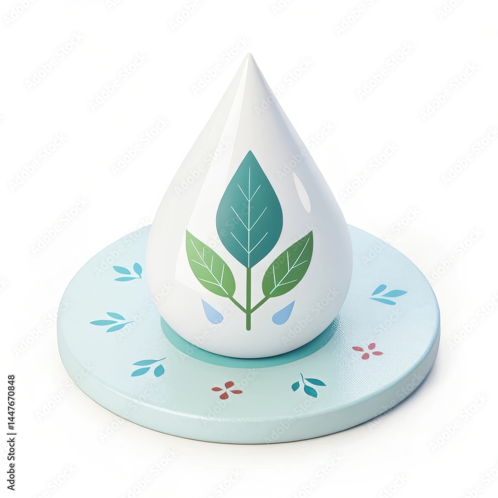 Poster water conservation in low-impact operations for resource efficiency symbolizing sustainable practice