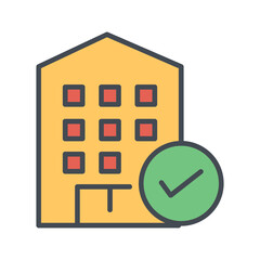 Hotel Booking Icon Design