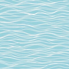 Obraz premium blue waves background