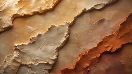 A warmly lit, high-resolution image featuring a deeply textured grain overlay, reminiscent of handcrafted, artisanal materials, earth-tone palette of warm beige color