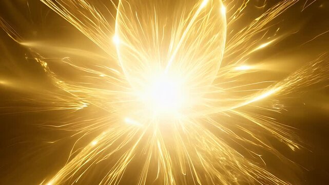 Burst of Golden Energy in Abstract Motion