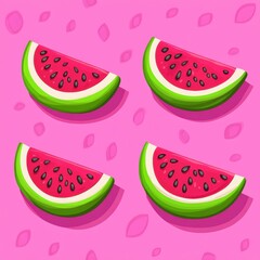 seamless pattern of watermelon