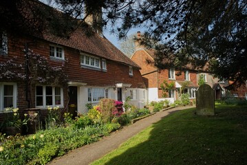 The Cottages in the Churchyard of St Peter and St Paul Hellingly East Sussex UK