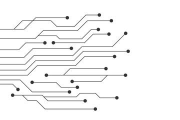 Abstract futuristic circuit board Illustration, Circuit board with various technology elements. Circuit board pattern for technology background. Vector illustration 