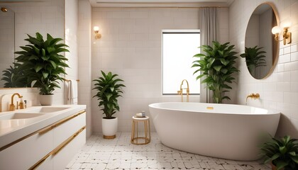 Photo interior modern design room 3d illustration