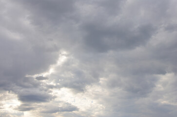 Cloudy Sky with Gray Storm Clouds