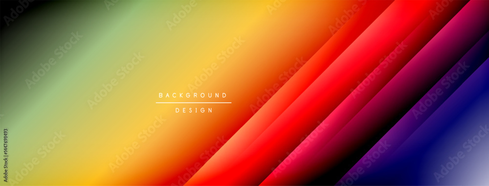 Poster abstract gradient background. vivid colors blend smoothly, creating dynamic visual effect. modern de