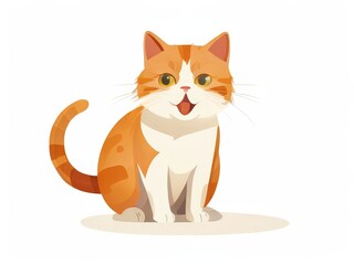 Obraz premium an AI Image Generator, Illustration of a Surprised Cat