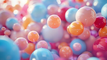 colorful balloons background