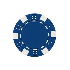 Detailed image of a striking blue and white disc, a fundamental piece for calculating bets in competitive play.