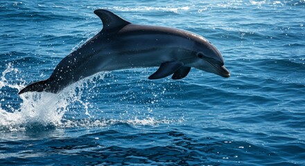 Dolphin leaping from water