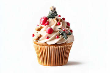 Festive Christmas Cupcake Delicious Holiday Treat Sweet Winter Delight