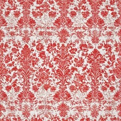 seamless damask pattern, seamless floral pattern, seamless pattern with red flowers