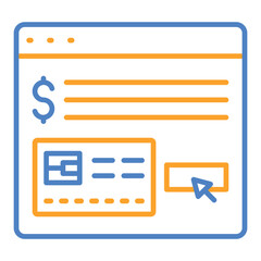 Fototapeta premium Online banking Icon