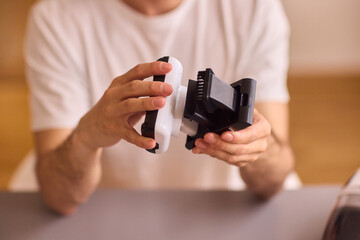 Unboxing a brand new handheld vacuum cleaner attachment, perfect for efficient cleaning tasks