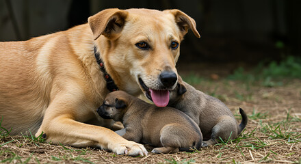 portrait of a golden retriever
