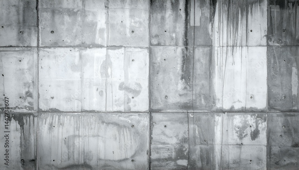 Aufkleber grey concrete wall texture. ideal for backgrounds and design projects. shows weathered and stained c