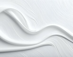 Abstract white wave background. Perfect for cosmetic, beauty, and design projects. Elegant, smooth, and luxurious feel.
