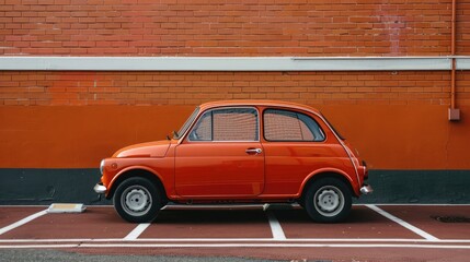 old car in front of a house