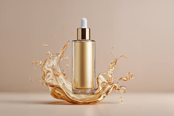 Elegant mockup of cosmetic product showcasing beauty brand design