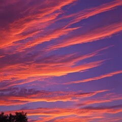Fototapeta premium sunset in the sky