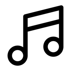 Music note icons. for mobile concept and web design on white background