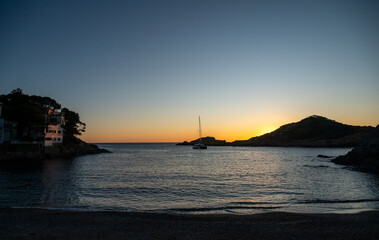Costa Brava in the Spanish mediterranean sea. Near France