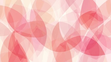 Delicate, overlapping, soft-toned shapes create a dreamy, floral backdrop.