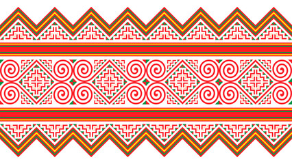 Hmong ethnic pattern, seamless pattern