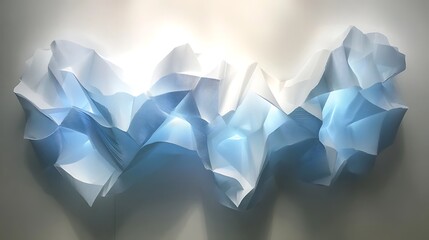 "Folded Paper Texture Abstract Background with Creases and Geometric Design"