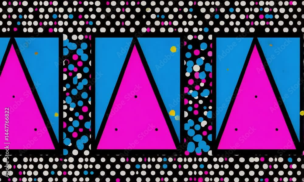 Aufkleber abstract geometric triangles pattern