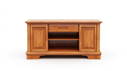 Entertainment center isolated on white background