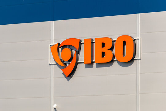 Chrzanow Maly, Poland - April 13, 2025: Logo and sign of IBO.