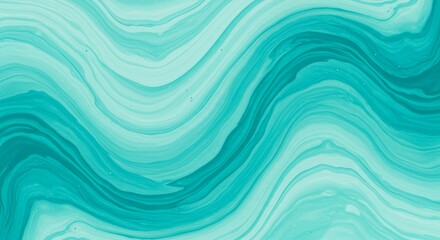 Turquoise Wave Pattern Abstract Background